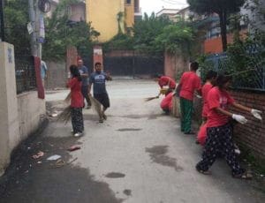 HCC Nepal Clean Up Dashain Alley