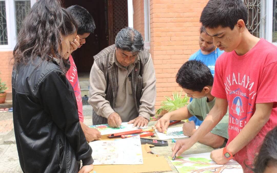Renowned Nepali Artist Visits Khushi Ghar