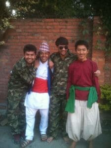HCC Neelu Sapkota with Soldiers