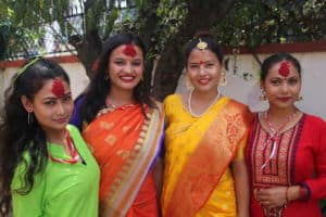 Nepali Holidays 4 Girls Colorful Dress